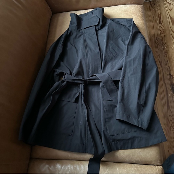 Uniqlo Jackets & Blazers - Uniqlo C Stand Collar trench cotton nylon black size XS rain minimal the row